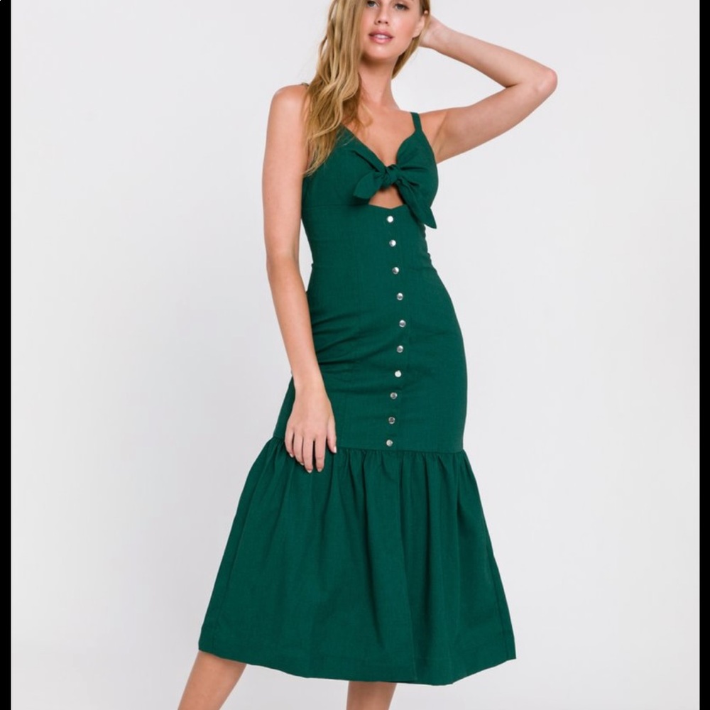 NEW Endless Rose Button Down Midi Dress